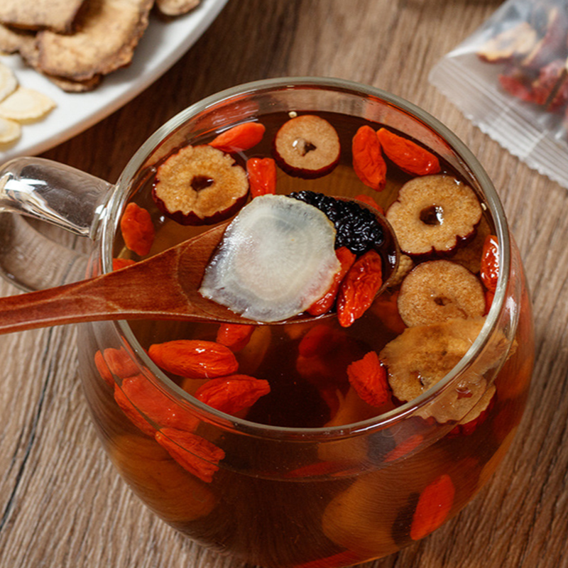 Kidney tea formula Ginseng Five Treasure Tea Combination Scented Tea Eight Treasure Tea Red Date Wolfberry Tea Men's Tea Health Tea Mulberry Herbal Formula Health Tea 
