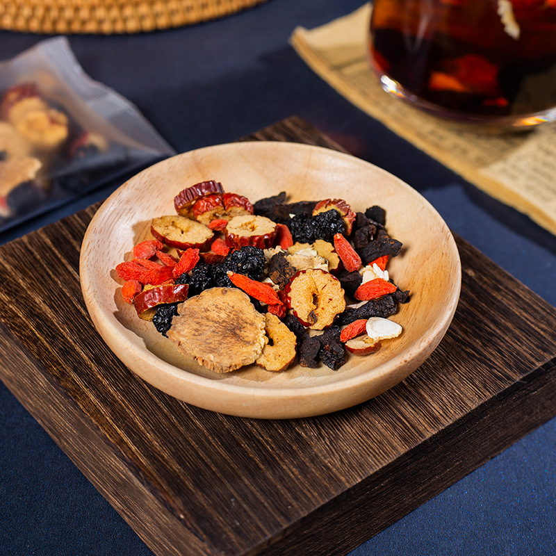 Kidney tea formula Ginseng Five Treasure Tea Combination Scented Tea Eight Treasure Tea Red Date Wolfberry Tea Men's Tea Health Tea Mulberry Herbal Formula Health Tea 